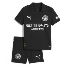 Dětské fotbalový komplet Manchester City Venkovní košile 2025-26 Krátkým Rukávem